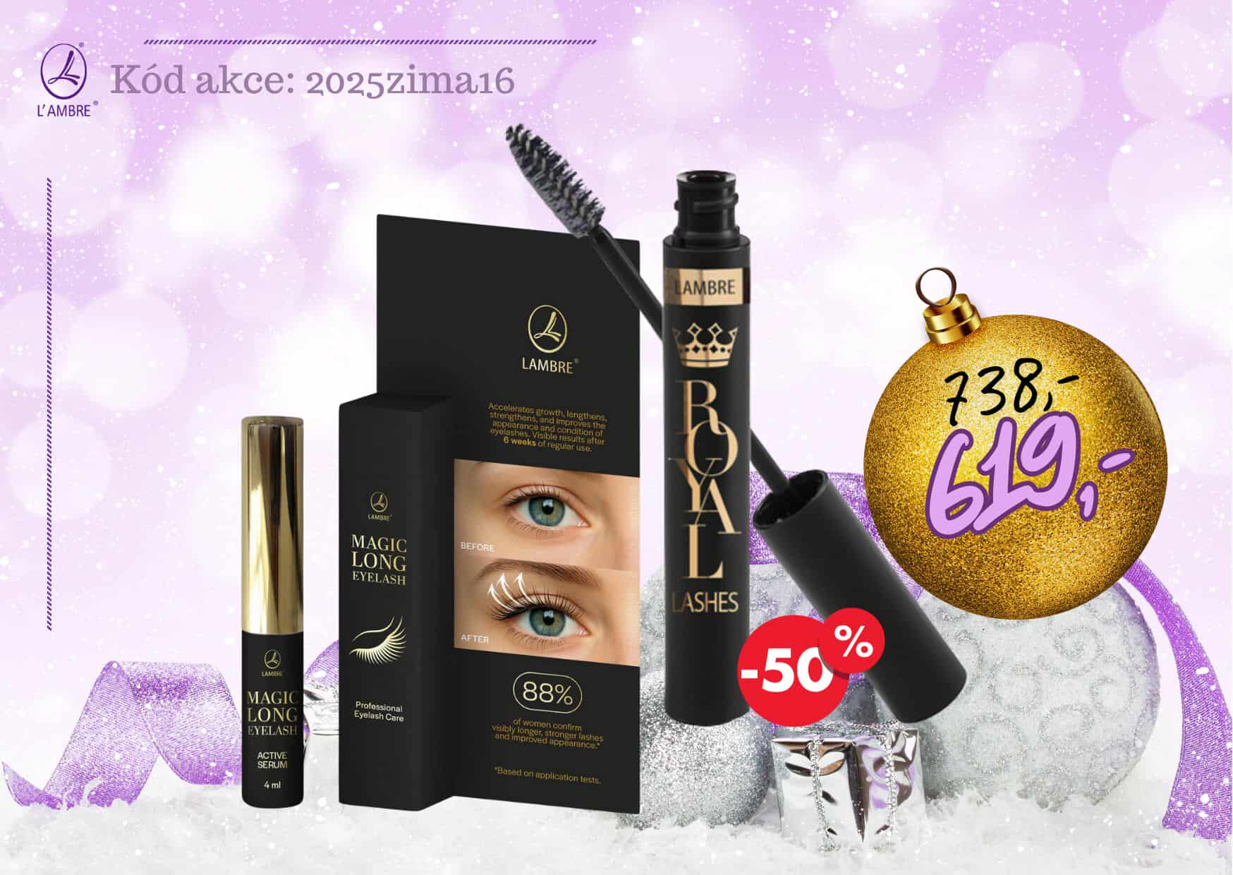 Výhodná sada séra na řasy a řasenky.